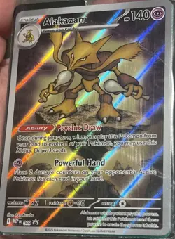 Pokemon TCG, Mega ETB: Sealed Black Star Promo Card, Alakazam 009, Mint 💎 - Image 2