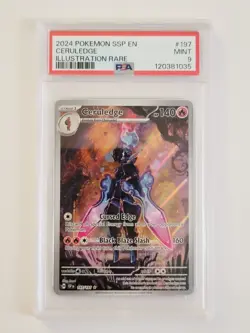 Ceruledge 197/191 Sv08: Surging Sparks Holo PSA 9 Illustration Rare Pokemon TCG - Image 1