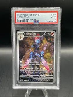Ceruledge 197/191 Sv08: Surging Sparks Holo PSA 9 Illustration Rare Pokemon TCG - Image 1