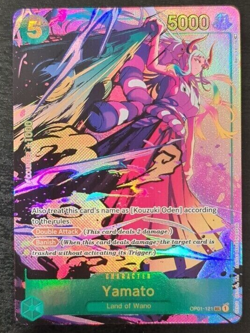 one piece romance dawn tcg op01-121 Yamato parallel eng mint alternative art - Image 1