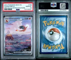 2023 Pokemon 151 199/165 Charizard Ex Special Illustration Rare PSA 10 - Image 3