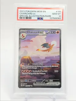 CHARIZARD EX 2023-24 POKEMON 151 SPECIAL ILLUSTRATION RARE 199/165 PSA 10 Q5201 - Image 1