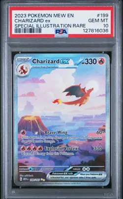 PSA 10 CHARIZARD EX SPECIAL ILLUSTRATION RARE 2023 POKEMON 151 199/165 - Image 1