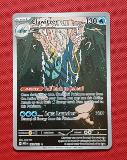 Pokemon TCG Clawitzer 141/132 Me01: Mega Evolution Holo Illustration Rare Card - Image 1