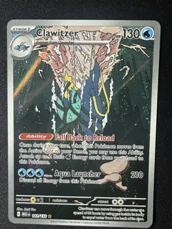 Pokemon TCG Clawitzer 141/132 2025 Mega Evolution Illustration Rare Card - NM - Image 1