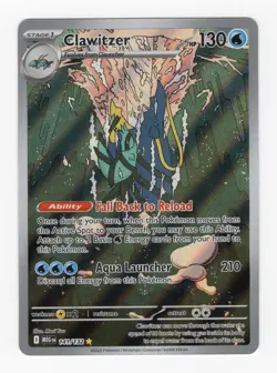 Pokemon TCG Clawitzer 141/132 - English Mega Evolution IR Illustration Rare Card - Image 1