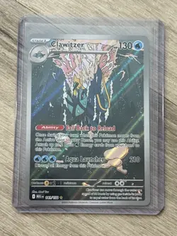 Pokemon TCG Clawitzer 141/132 2025 Mega Evolution Illustration Rare Card - NM - Image 1