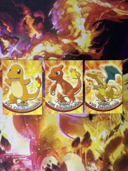 1999 Pokemon Topps Base Set Charizard Charmeleon Charmander Cards Blue Logo - Image 1