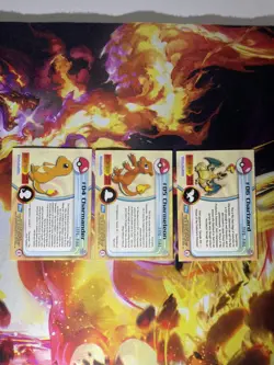 1999 Pokemon Topps Base Set Charizard Charmeleon Charmander Cards Blue Logo - Image 2