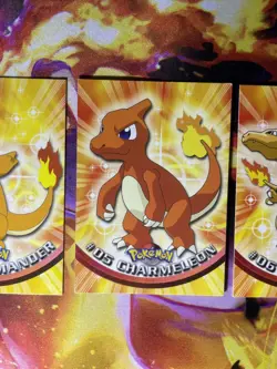 1999 Pokemon Topps Base Set Charizard Charmeleon Charmander Cards Blue Logo - Image 5