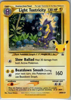 Light Toxtricity SWSH137 SWSH: Sword & Shield Promo Cards - Pokemon Card - NM - Image 1