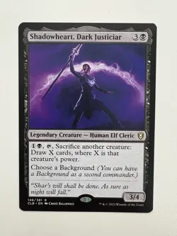 Shadowheart Dark Justiciar MTG Magic the Gathering Card NM Near Mint CLB - Image 1