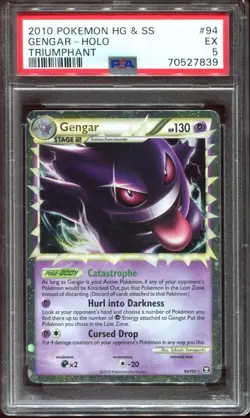 Gengar Prime 94/102 Holo PSA 5 Triumphant Pokemon Card - Image 1