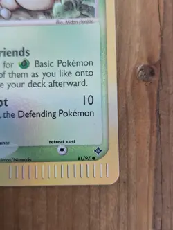 Wurmple 81/97 - LP - Pokemon TCG (e-Reader) EX Dragon Reverse Holo 2003 - Image 3