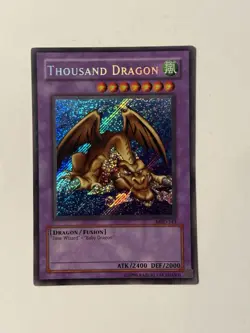 YuGiOh Thousand Dragon MRD-143 Unlimited Secret Rare - Near Mint/ Light Play! - Image 2