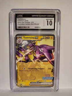 Pokemon Toxtricity ex #215 Illustration Contest Winner BSP 2024 CGC 10 Gem Mint - Image 1