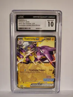 Pokemon Toxtricity ex #215 Illustration Contest Winner BSP 2024 CGC 10 Gem Mint - Image 2