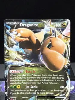 Pokemon Card Dragonite EX 74/111 XY Furious Fists Half Art Rare Light Play - Image 2