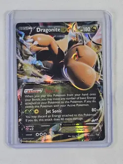 2014 Pokemon XY Furious Fists Dragonite EX Rare Holo EX 74/111 - HP - Image 1