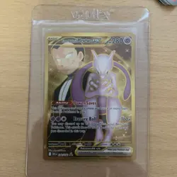 Pokemon TCG Team Rocket's Mewtwo EX Destined Rivals Card 240/182 NM - Image 1
