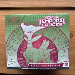 Brand New Sealed Pokemon TCG Temporal Forces Elite Trainer Box ETB Iron Leaves - Image 1