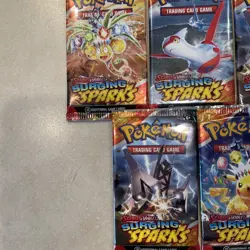 Pokemon TCG Scarlet And Violet Surging Sparks Sealed Booster Packs Lot Of 5 - Image 3