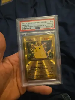 2021 Pokemon Pikachu - (Celebrations Metal Card) 058/102 Ultra Rare Coll. PSA 8 - Image 2