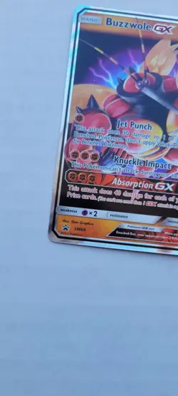 Sm Black Star Promos Buzzwole Gx Holofoil Sm69 Pokemon Card - Image 5