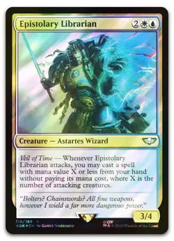 Epistolary Librarian (Surge Foil) #118 (NM) Warhammer 40,000 40K Magic MTG - Image 1