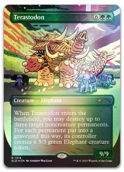 Terastodon (Rainbow Foil) #1318 (NM) Secret Lair Drop SLD Magic MTG - Image 1