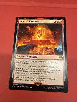 Mtg FIN Final Fantasy - The Fire Crystal -NM French - Image 1