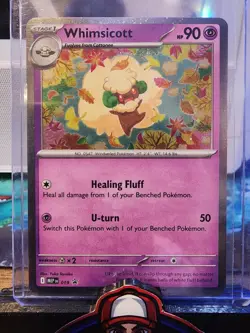 Pokemon TCG Mega Evolutions Whimsicott Cosmos Holo Black Star Promo #019 (A) - Image 1