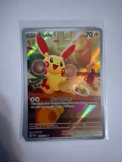 Pokemon Plusle Paradox Rift TCG Holo Card 193/182 Illustration Rare, Near Mint - Image 1