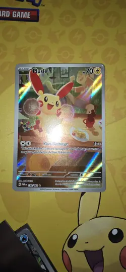 Pokemon TCG- Plusle 193/182 SV04: Paradox Rift Holo Illustration Rare NM/M - Image 1