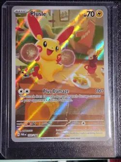 Pokemon Plusle Paradox Rift TCG Holo Card 193/182 Illustration Rare, Near Mint - Image 1