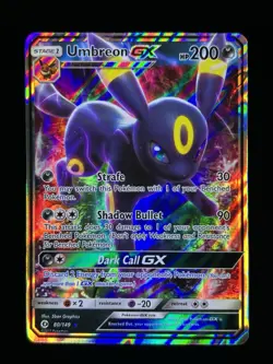 Pokemon SM Base Set 80/149 Umbreon GX LP - Image 1