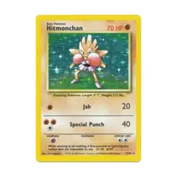 Pokemon Pokemon Base Set Hitmonchan (HR) #7 (Holo) VG - Image 1