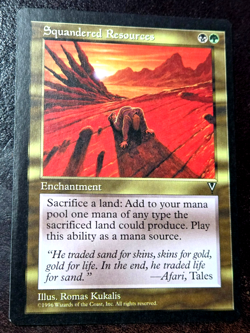 Squandered Resources x1 Visions NM Unplayed RL Vintage MTG + Fast Shipping! - Image 1