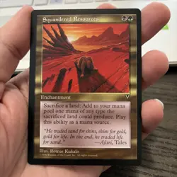 Magic: The Gathering Squandered Resources Visions Enchantment Regular - Image 1