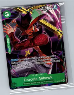 Dracule Mihawk (Illustration Box Vol.4) ST12-003 English One Piece Card - Sealed - Image 1