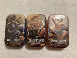One Piece Tin Pack Set Vol 2| Factory Sealed 3 TIN LOT IN HAND Ready To Ship - Image 1