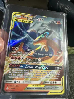 2019 Pokemon Reshiram & Charizard GX Holo Sun Moon Unbroken Bonds 20/214 PSA 9 - Image 2