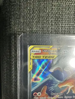 2019 Pokemon Reshiram & Charizard GX Holo Sun Moon Unbroken Bonds 20/214 PSA 9 - Image 5