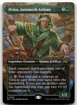 Oviya, Automech Artisan (Borderless) #359 (NM) Aetherdrift DFT Magic MTG - Image 1