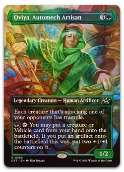 Oviya, Automech Artisan (Borderless) #359 (Foil) (NM) Aetherdrift DFT Magic MTG - Image 1