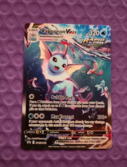 Pokemon Vaporeon VMAX SWSH182 Sword & Shield Black Star Promo Card Holo NM - Image 1
