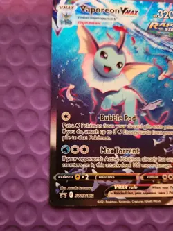 Pokemon Vaporeon VMAX SWSH182 Sword & Shield Black Star Promo Card Holo NM - Image 5
