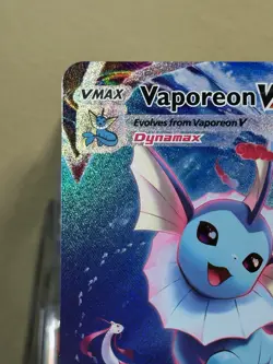 Pokemon Card Vaporeon VMAX SWSH182 SWSH Jumbo Black Star Promo Alt Art Near Mint - Image 2