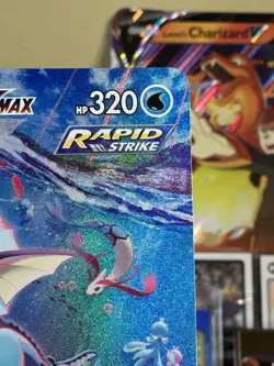 Pokemon Card Vaporeon VMAX SWSH182 SWSH Jumbo Black Star Promo Alt Art Near Mint - Image 4