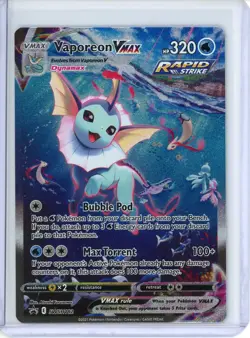 Vaporeon VMAX Pokemon Card (Black Star Promo SWSH182) Alternate Art C2 - Image 1